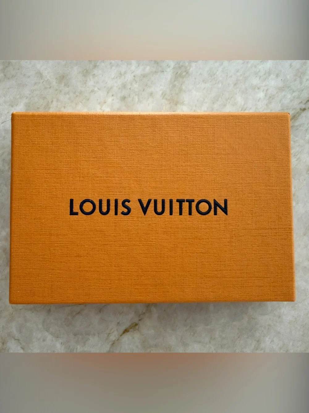AUTHENTIC Louis Vuitton Orange Tennis Court Leather Wallet